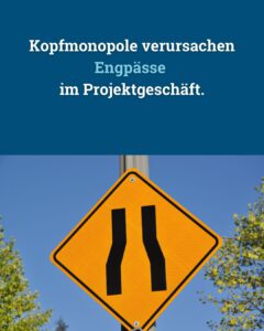 Kopfmonopole sind ein Unternehmensrisiko. Was Sie dagegen tun können - von Klaus Nitsche - 2