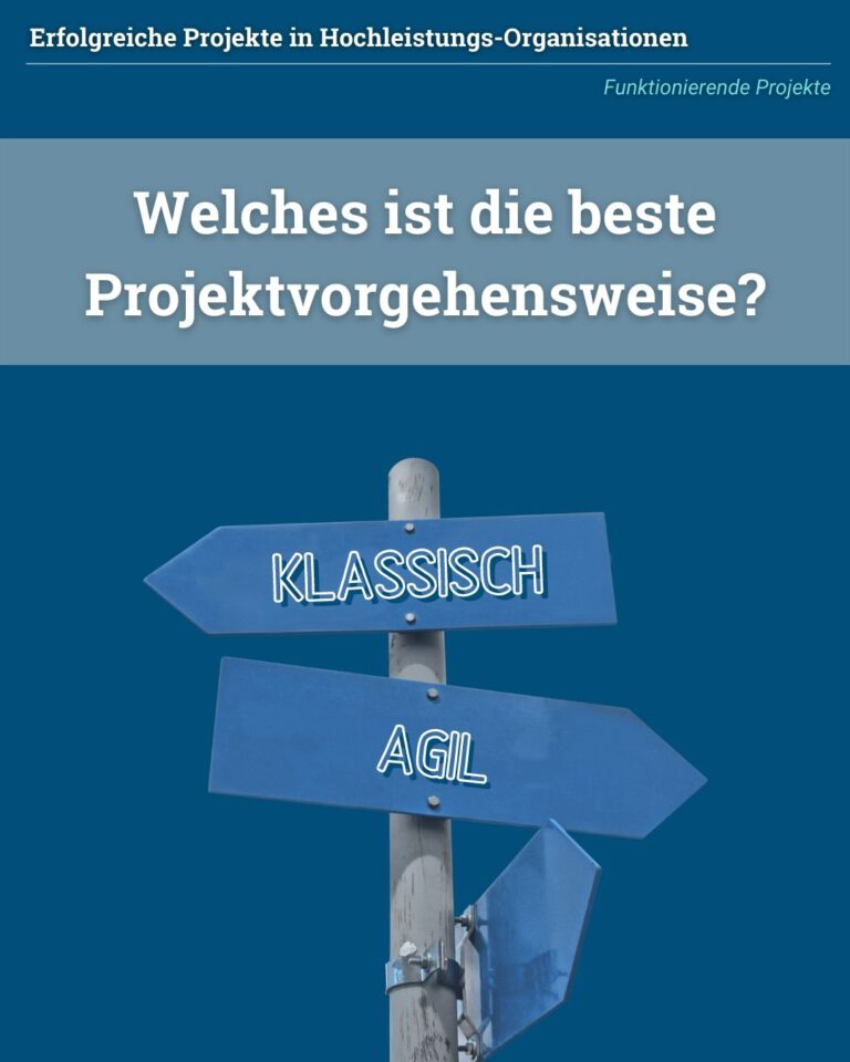 Welches ist die beste Projektvorgehensweise?