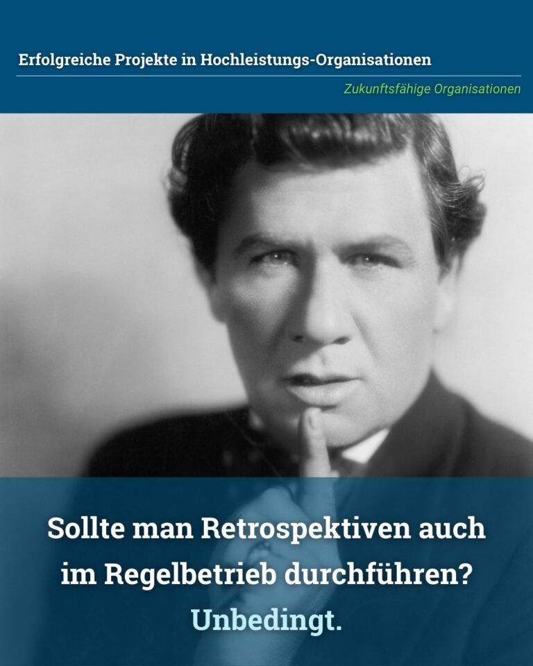 Retrospektiven auch im Regelbetrieb? Unbedingt.