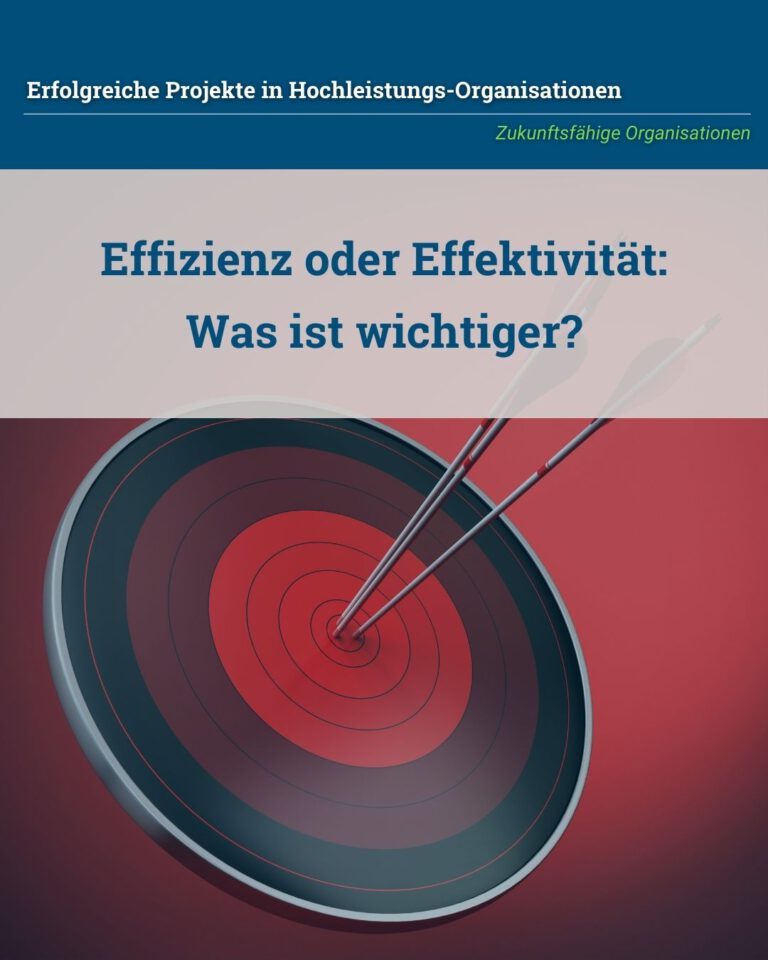 Effizienz oder Effektivität: Was ist wichtiger?
