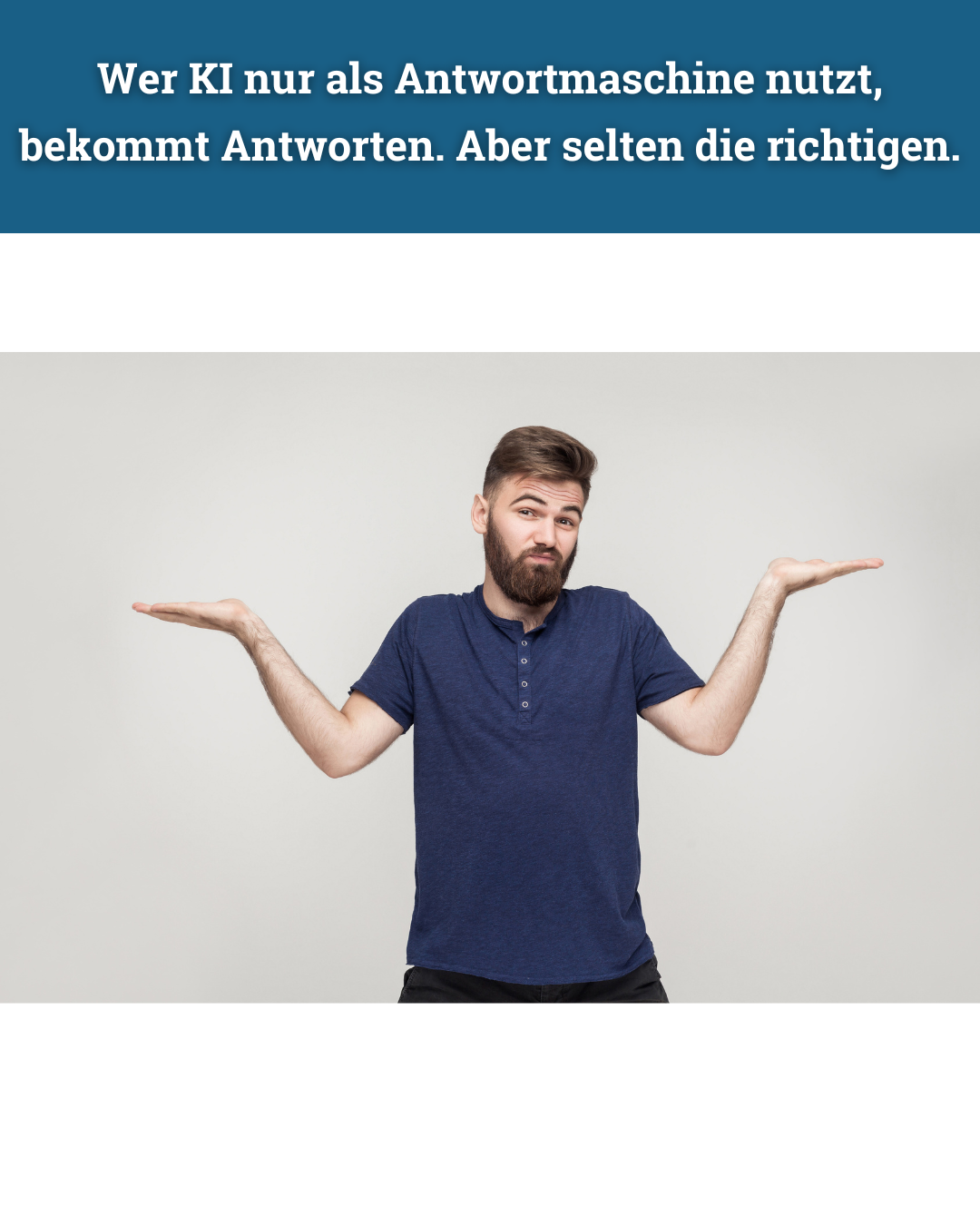 Lass die KI zurückfragen – Folie 2