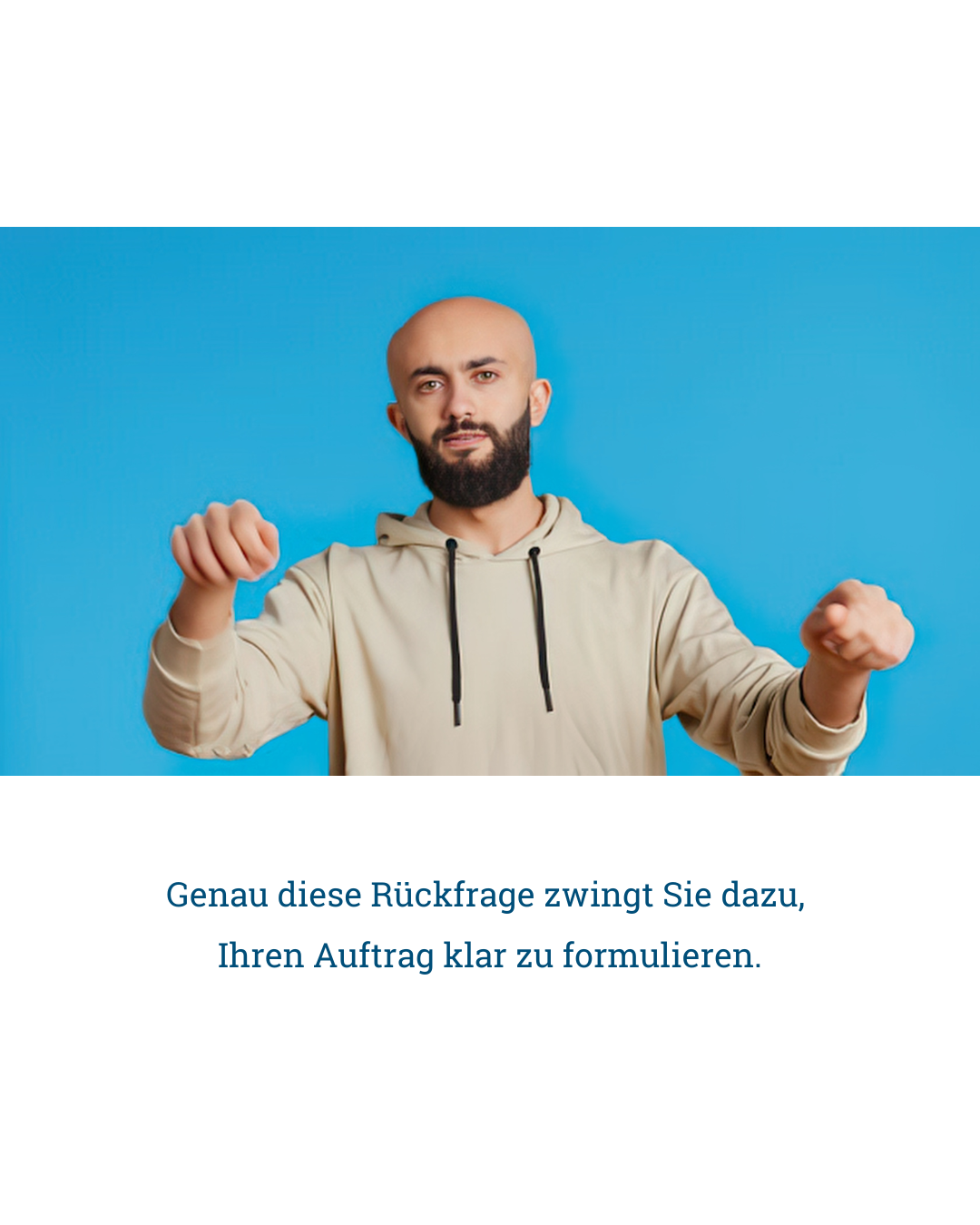 Lass die KI zurückfragen – Folie 4